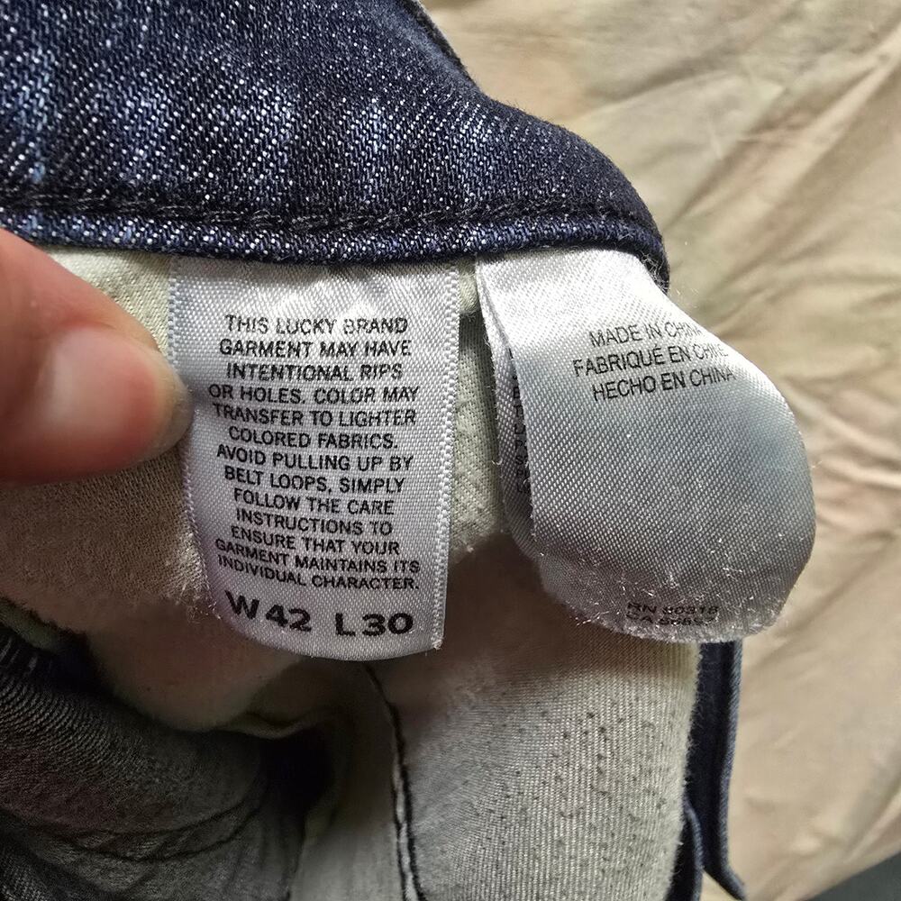 Lucky Brand men's 110 slim jeans 42/30 - Picture 11 of 12